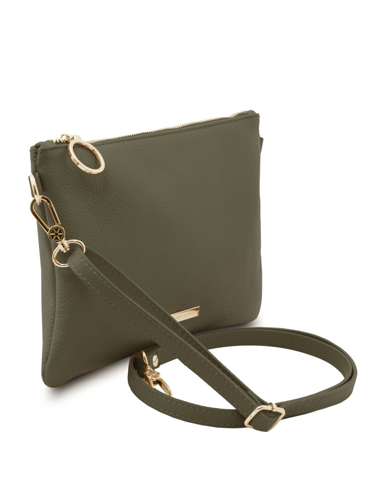 Soft leather clutch sale