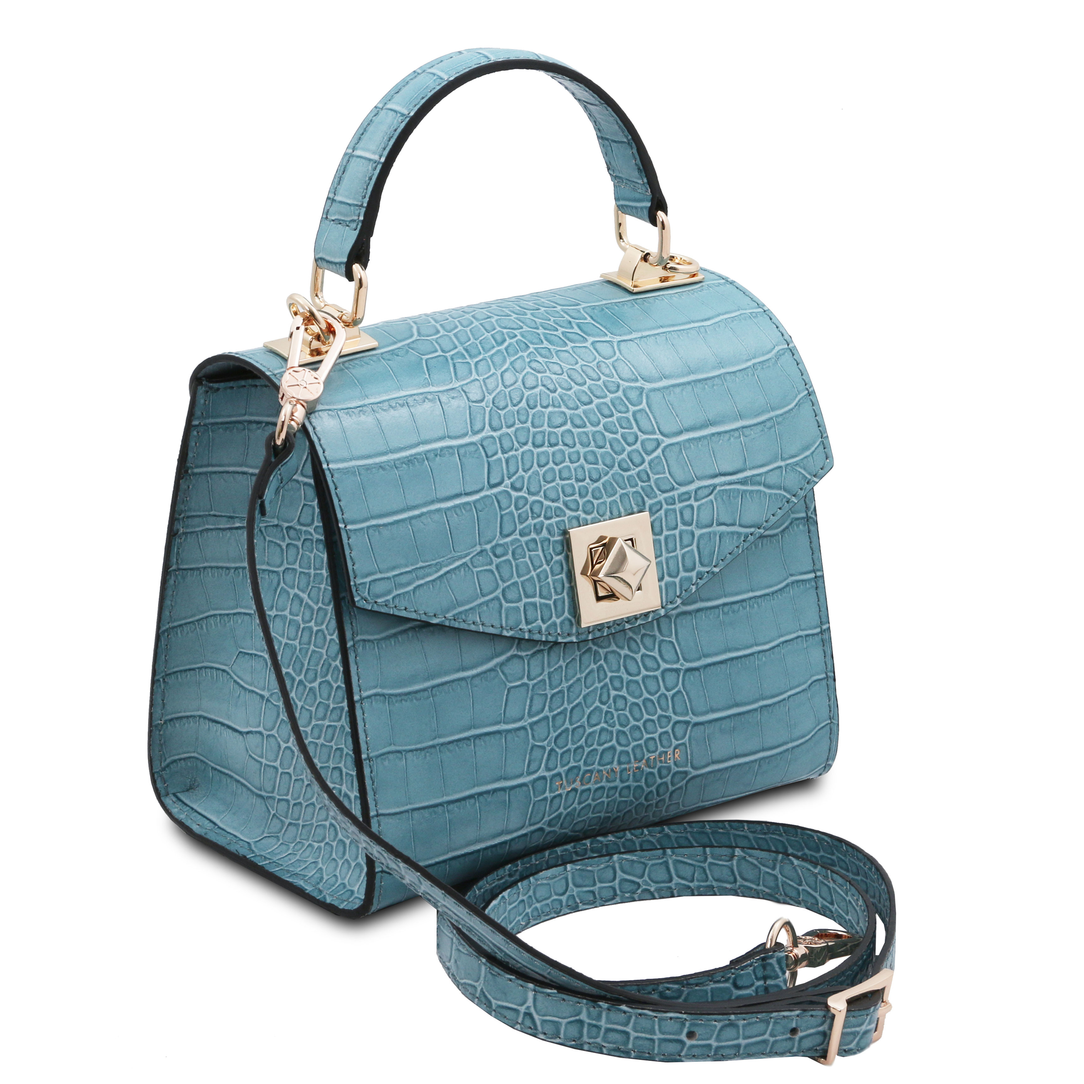 Croc print handbag deals