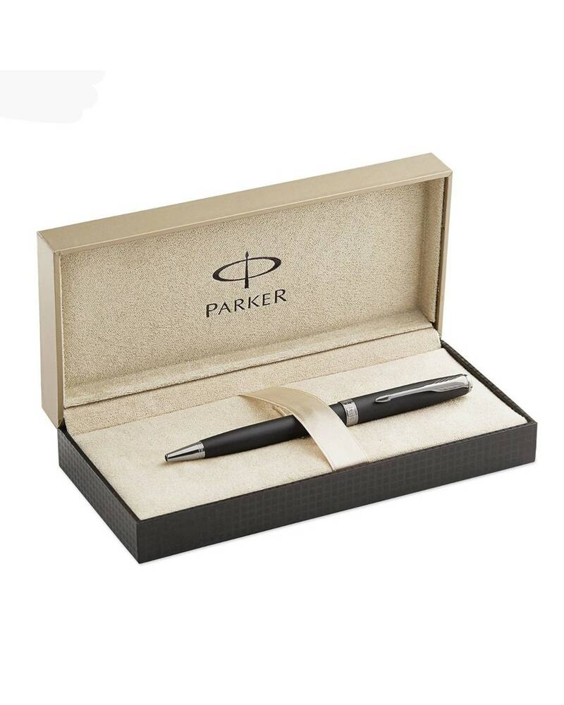 Penna a sfera Parker Sonnet Sand Blasted Metal Black CT - Parker