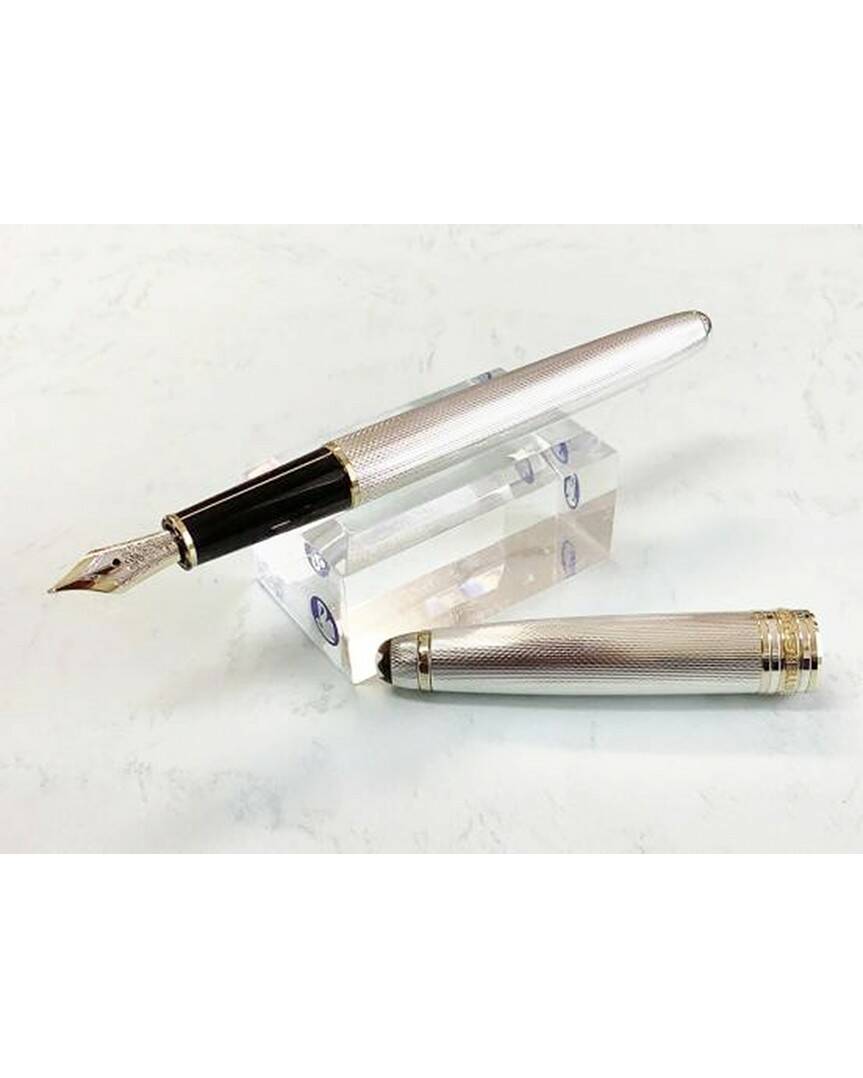 silver montblanc pen