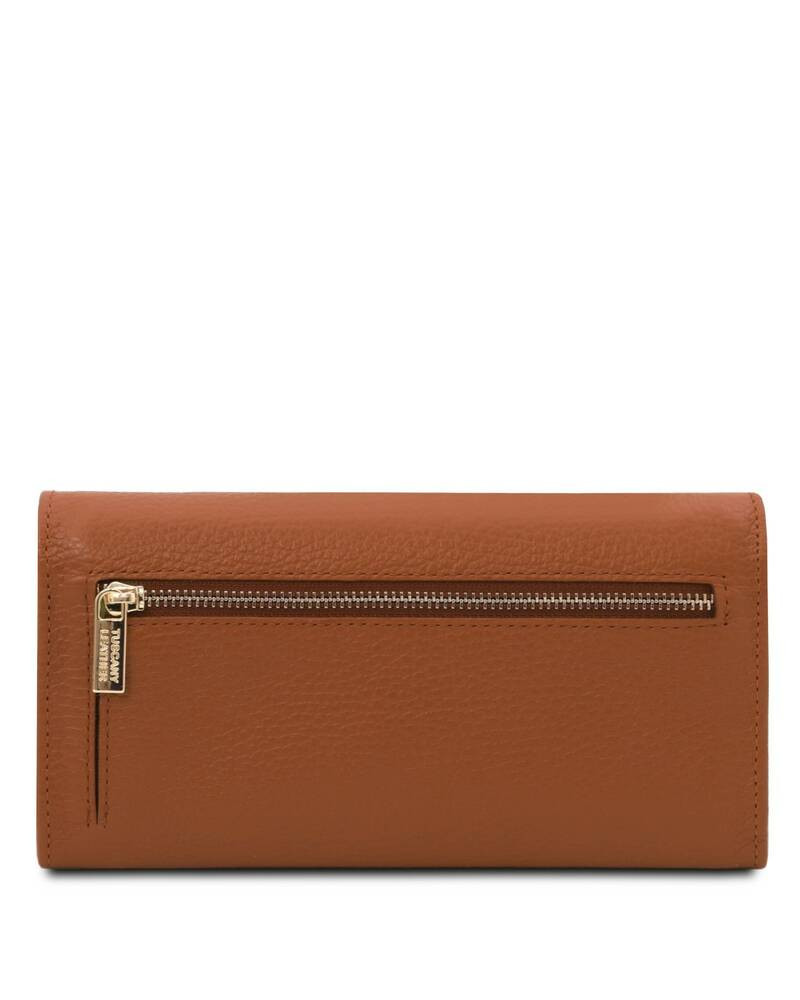 Leather wallet buy on Officina della Pelle Color Cognac