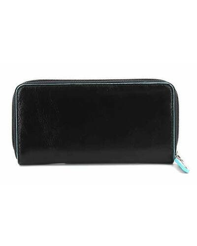 Leather Wallet Women Zipper Card Slots With Coin Compartment 