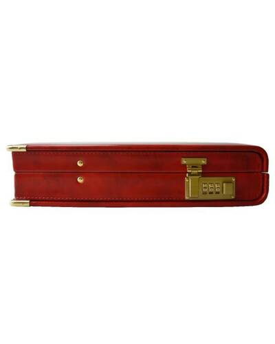 Pratesi Machiavelli slim attache case - R317/7 Radica Brown