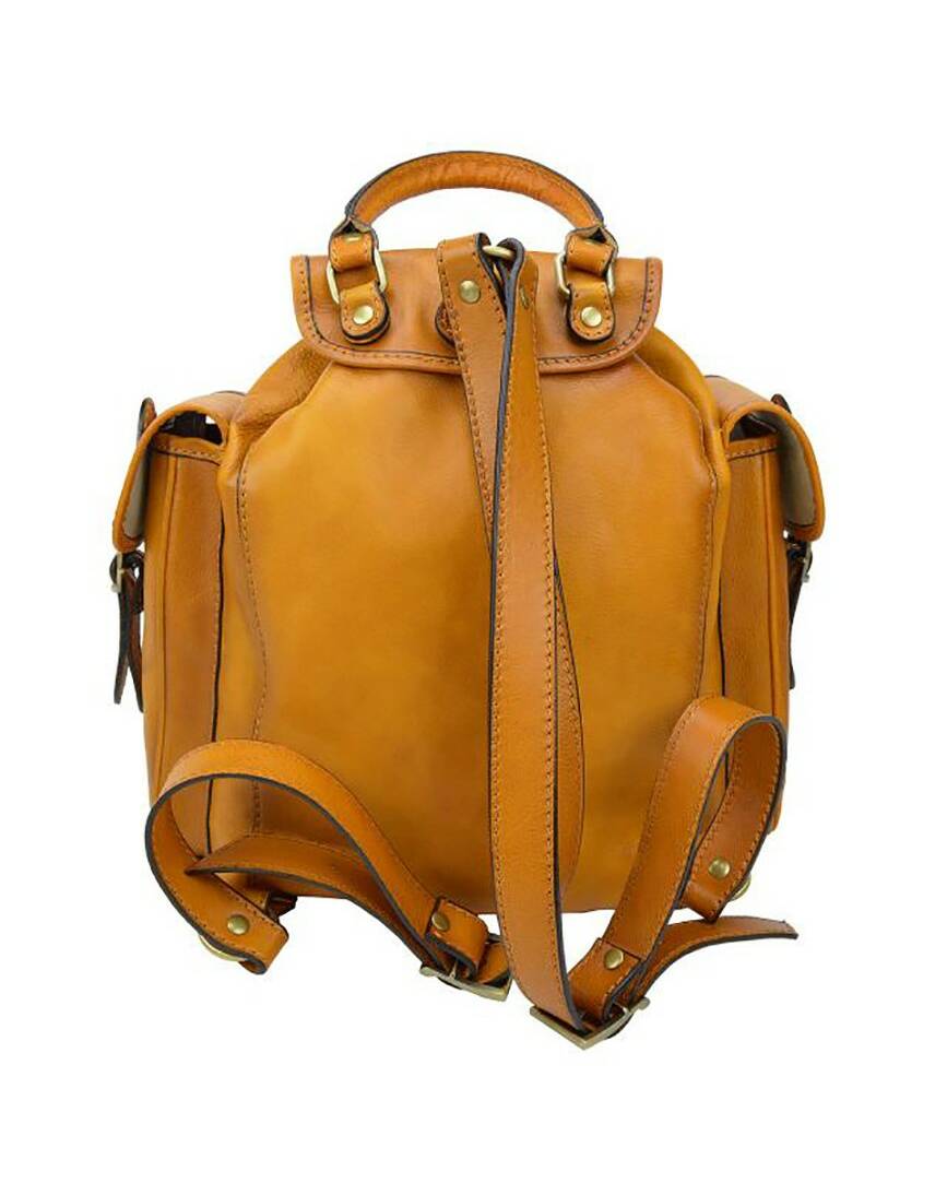 leather genuine Pelletterie - Pratesi Cognac backpack Colour Montalbano