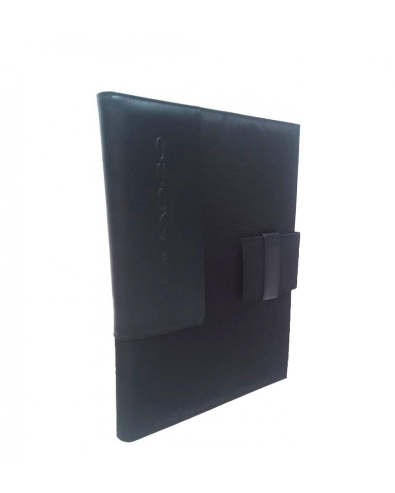 Piquadro PQ7 - Portablocco A4 in nylon e pelle Colore Nero