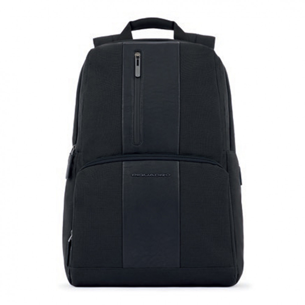 Piquadro Computer backpack in recycled fabric Colour Black