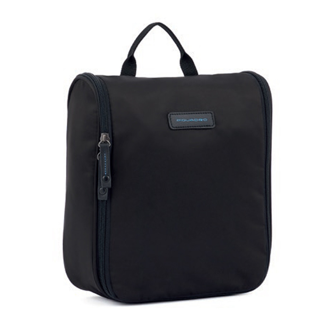 Piquadro Beauty case in tessuto riciclato Colore Nero